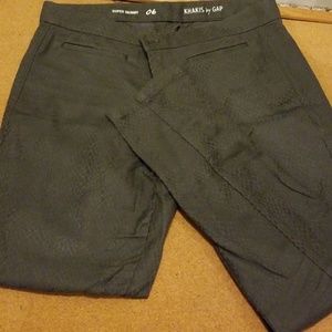 Gap Super Skinny Gray Khaki Pants
